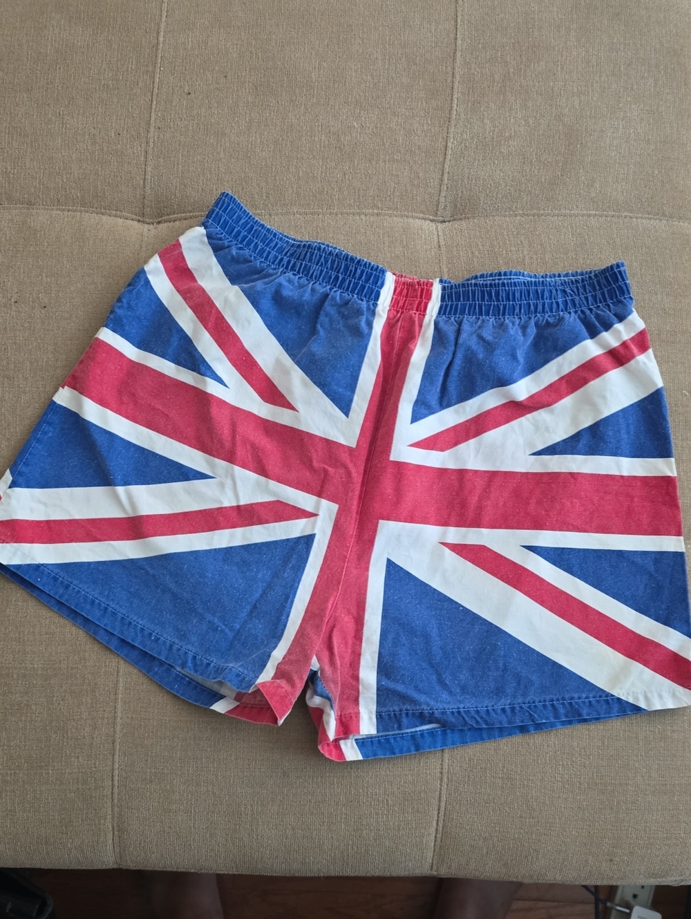 Vintage Union Jack Cotton Shorts